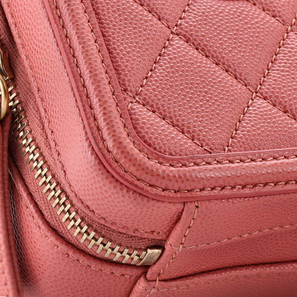 Chanel Filigree Vertical Vanity Case Quilted Caviar - Picture 6 of 6